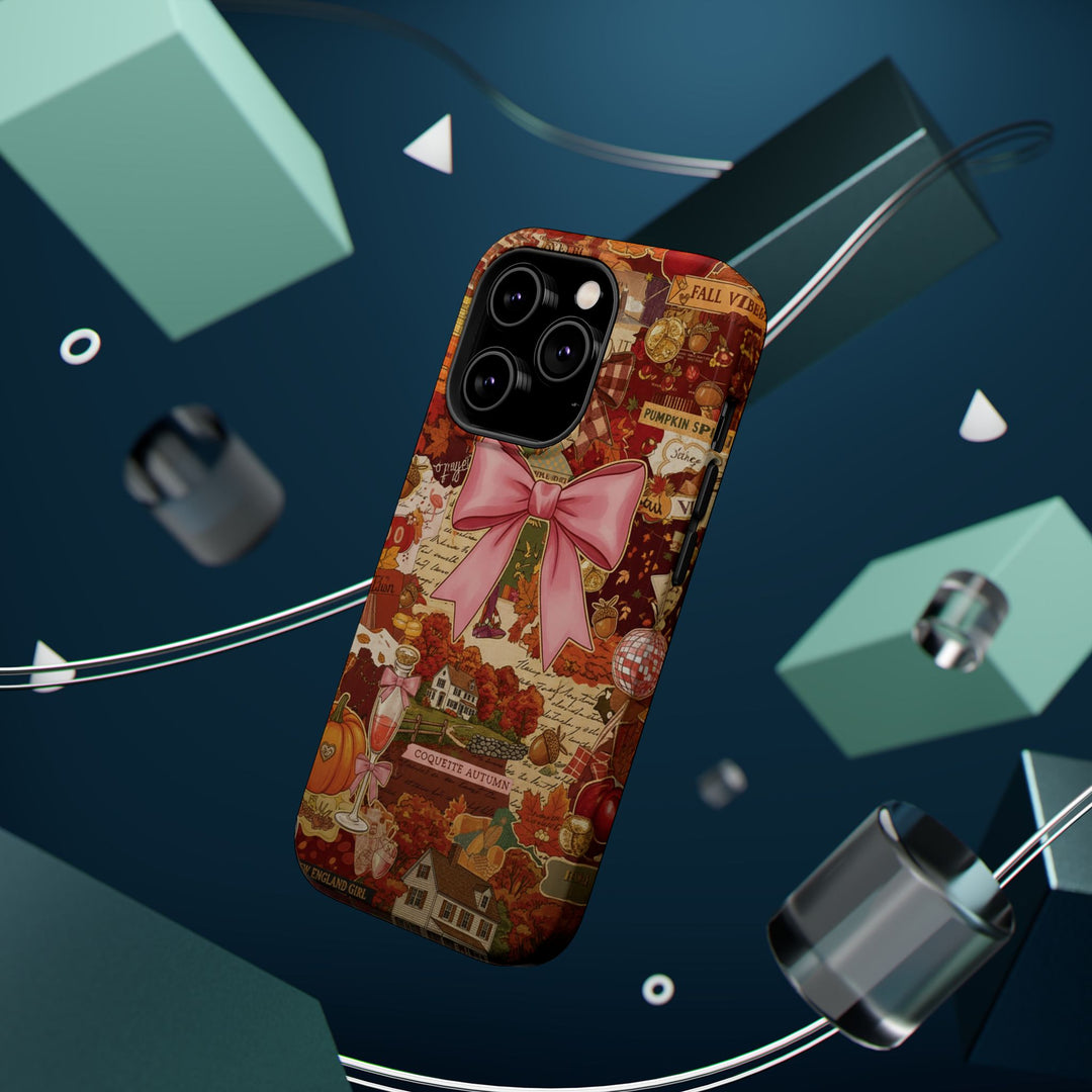 New England Fall Coquette Collage Tough Magsafe Cute Phone Cases for Iphone | iPhone 15 Pro Max Case, Iphone 14, Iphone 14 13 12 11 10 9 8 7 - Studio40ParkLane