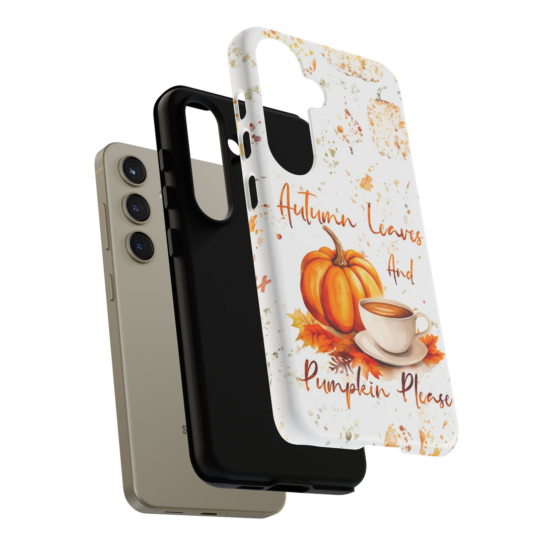 Impact Resistant, Fall Leaves Pumpkin Pie, Cute Phone Cases for Samsung S24, S23, S22, S21, IPhone 15 pro Iphone 14 pro Iphone 13 IPhone 12 Iphone 11 - Studio40ParkLane