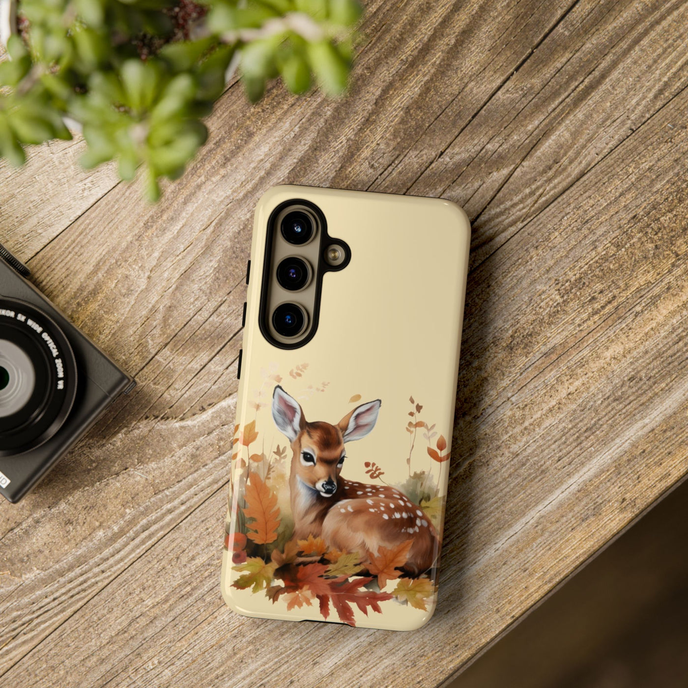 Autumn Fall Deer Gift for Her Cute Phone Case for, Samsung Galaxy S24, S23, S22, S21, IPhone 16 Case | Iphone 15, Iphone 14, IPhone 13 Case