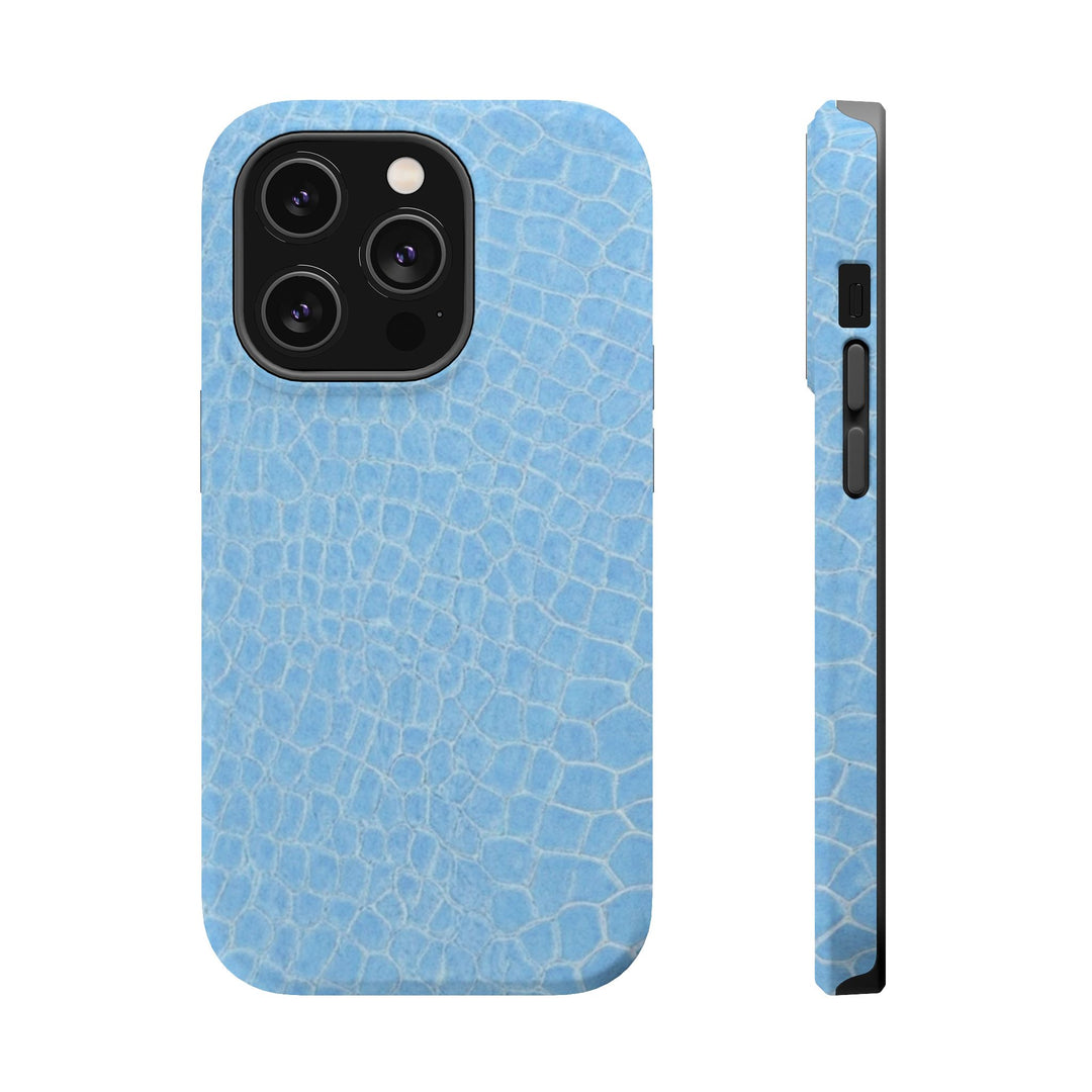 Non Leather Blue Color Pattern Magsafe Cute Phone Case for Iphone Gift for Her, | iPhone 15 Case | iPhone 15 Pro Max Case, Iphone 14, Iphone 14 Pro Max, Iphone 13, Iphone 16 - Studio40ParkLane