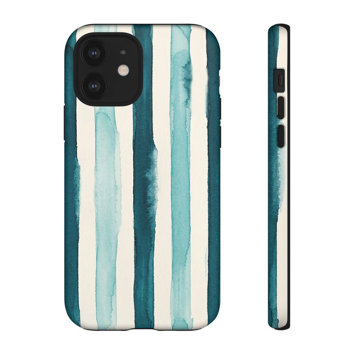 Tough Cute Green Stripes Phone Case, for IPhone 17 Pro Max | Iphone 17 Air, Iphone 16, IPhone 15, 14 13 12, Samsung Galaxy S26, S25, S24, S23