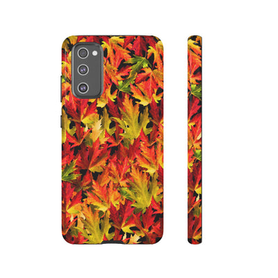 Fall Leaves Impact Resistant, Cute Phone Cases for Samsung S24, S23, S22, S21, IPhone 15 pro Iphone 14 pro Iphone 13 IPhone 12 Iphone 11