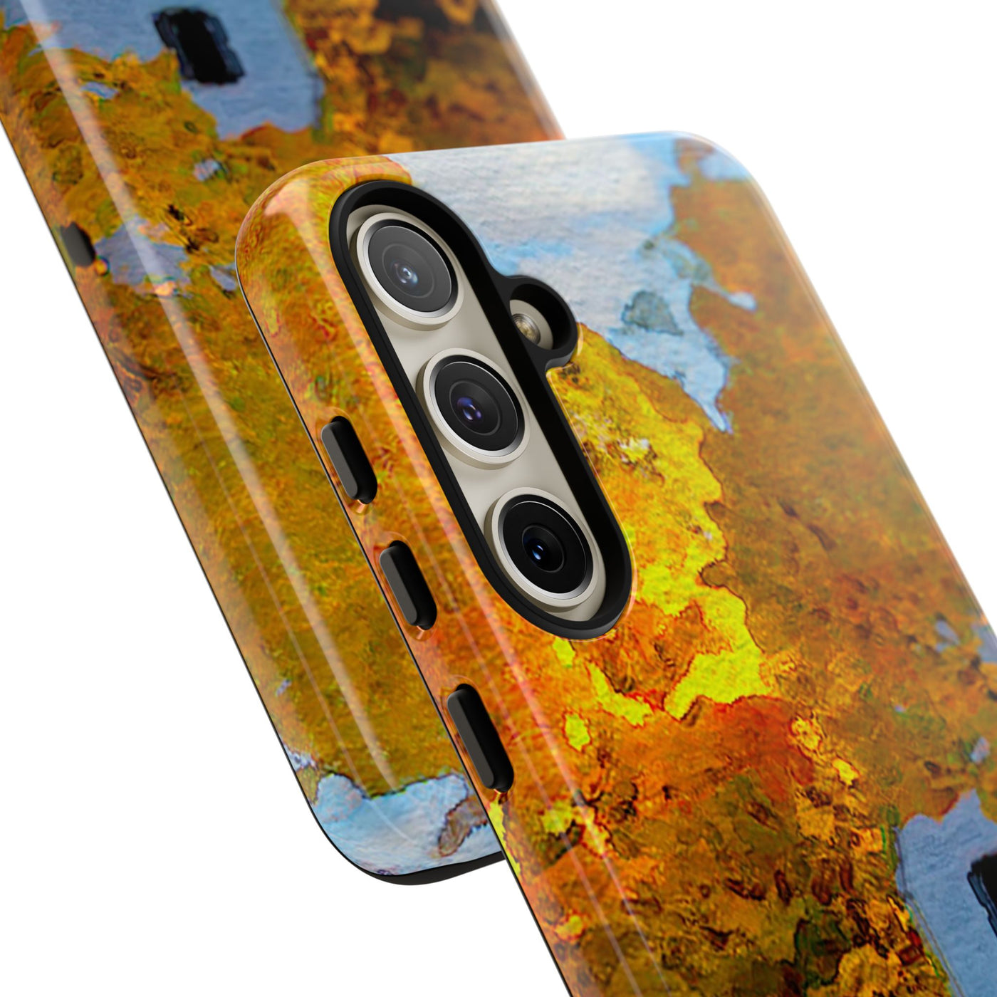 Impact Resistant, Fall Leaves Watercolor, Cute Phone Cases for Samsung S24, S23, S22, S21, IPhone 15 pro Iphone 14 pro Iphone 13 IPhone 12 Iphone 11