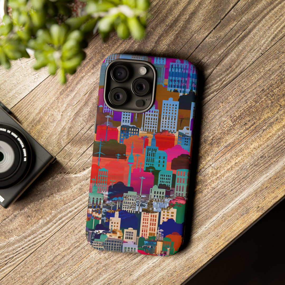 Cute Samsung Case | Cool Iphone Case | Summer City Skyline, Samsung S24, S23, S22, S21, IPhone 15 Case | Iphone 14 Case, Iphone 13 Case - Studio40ParkLane