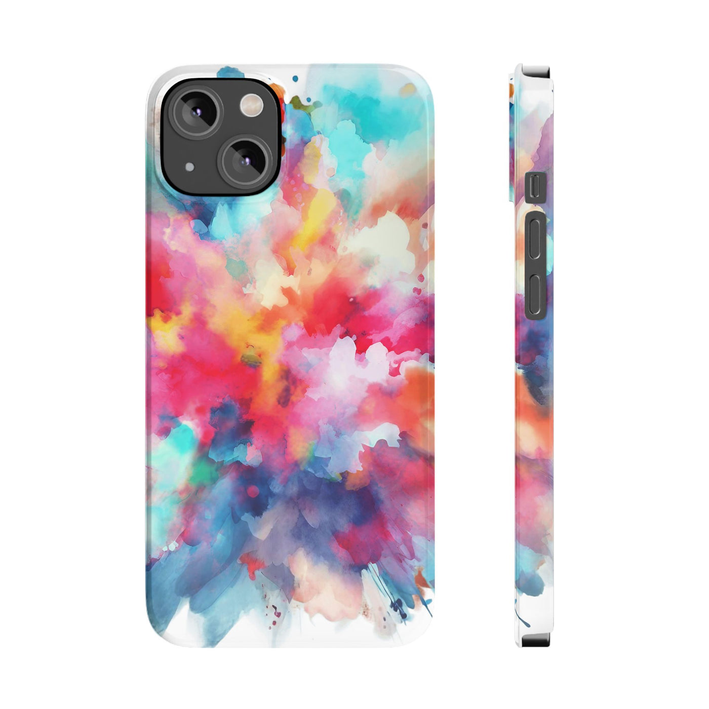 Slim Paint Splash Gift for Her Cute Phone Cases for Iphone 16 Pro Max | iPhone 15 Case | iPhone 15 Pro Max Case, Iphone 14, Iphone 14 Pro Max, Iphone 13 12 11 8 7