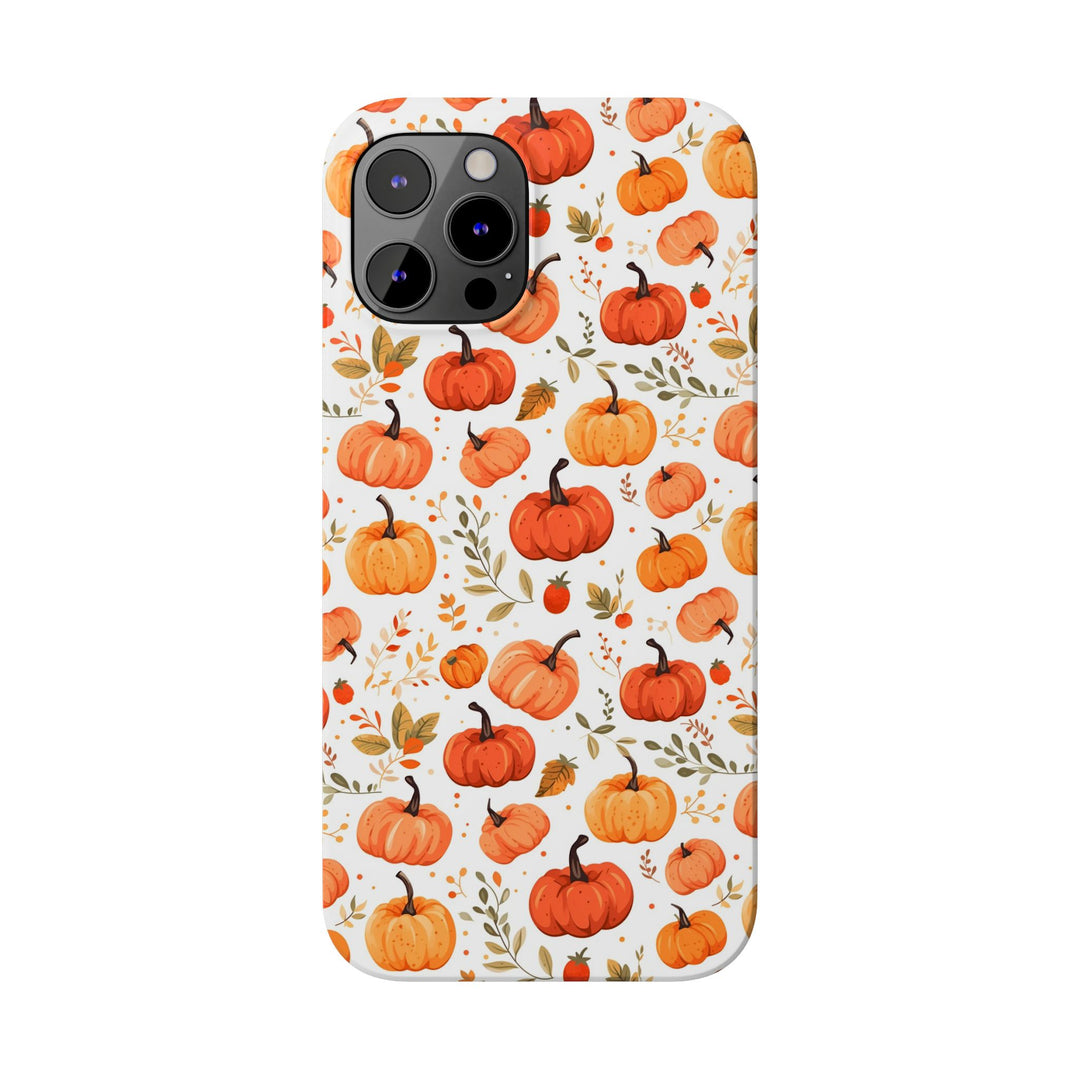 Slim Fall Autumn Pumpkins Gift for Her Cute Phone Cases for Iphone 16 | iPhone 15 Case | iPhone 15 Pro Max Case, Iphone 14, Iphone 14 Pro Max, Iphone 13, Slim - Studio40ParkLane