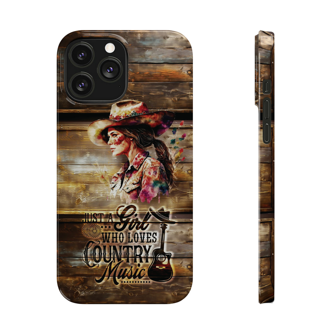 Slim Cute Phone Cases for Iphone - | iPhone 15 Case | iPhone 15 Pro Max Case, Iphone 14 Case, Iphone 14 Pro Max, Iphone 13, Country Music Girl - Studio40ParkLane