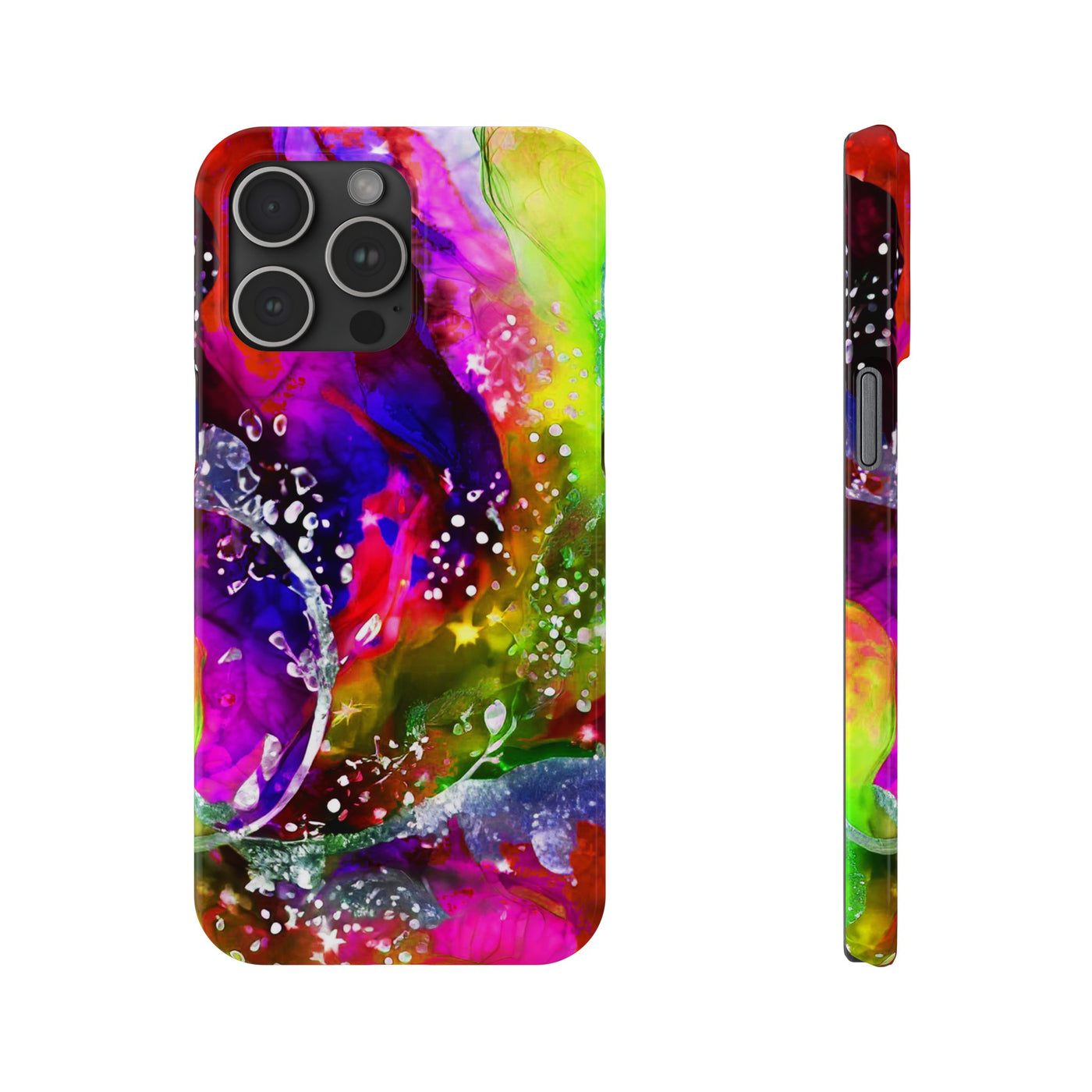 Slim Cute Phone Cases for Iphone  | iPhone 15 Case | iPhone 15 Pro Max Case, Iphone 14, Iphone 14 Pro Max, Iphone 13, Summer Marble Feast