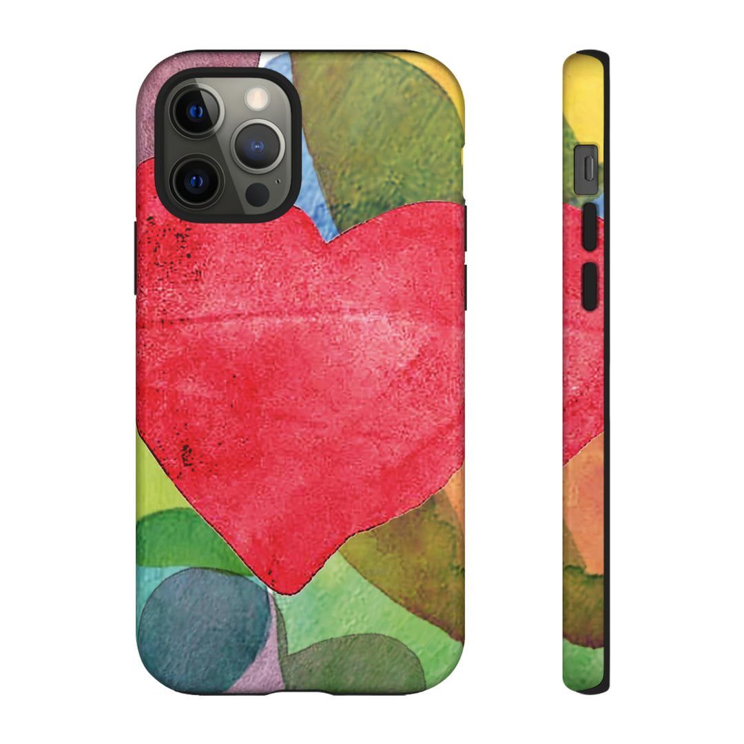 Cute IPhone Case | iPhone 15 Case | iPhone 15 Pro Max Case, Iphone 14 Case, Iphone 14 Pro Max Case IPhone Case for Art Lovers, Red Heart - Studio40ParkLane
