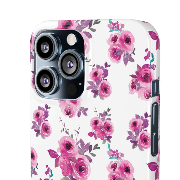 Sleek Snap Flowers Gift for Her Cute Phone Case for iPhone 16 15 14 13 12 11 X Xs Max Xr Pro Plus Samsung Galaxy S24 S23 S22 S21 S20 Ultra