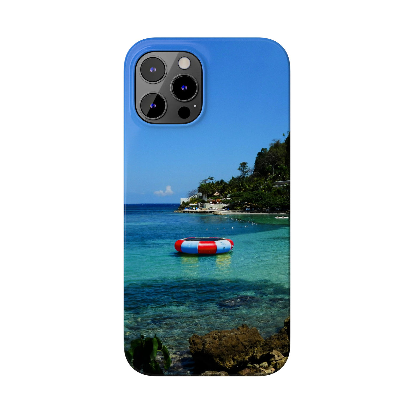 Jamaica Beach Pontoon Slim Cute Phone Cases for Iphone | iPhone 15 Case | iPhone 15 Pro Max Case, Iphone 14, Iphone 14 Pro Max, Iphone 13, 12