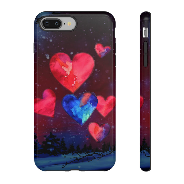 Cute IPhone Case | Rising Heart Love Night, iPhone 15 Case | iPhone 15 Pro Case, Iphone 14 Case, Iphone 14 Pro Max Case, Iphone 13 Case - Studio40ParkLane