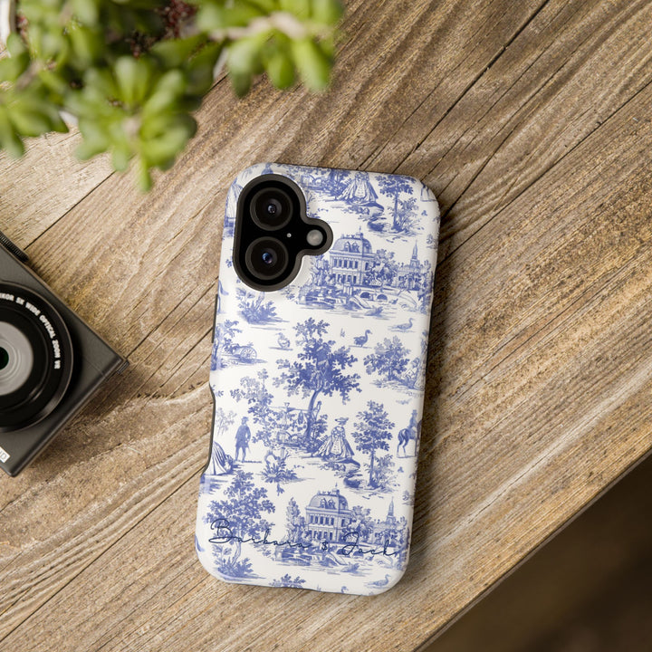 Magsafe French Toile Personalized Initial Custom Gift Cute Phone Cases for Iphone 16 Pro Max | iPhone 15, Pro Max Case, Iphone 14, 13, 12, 11, 10 - Studio40ParkLane