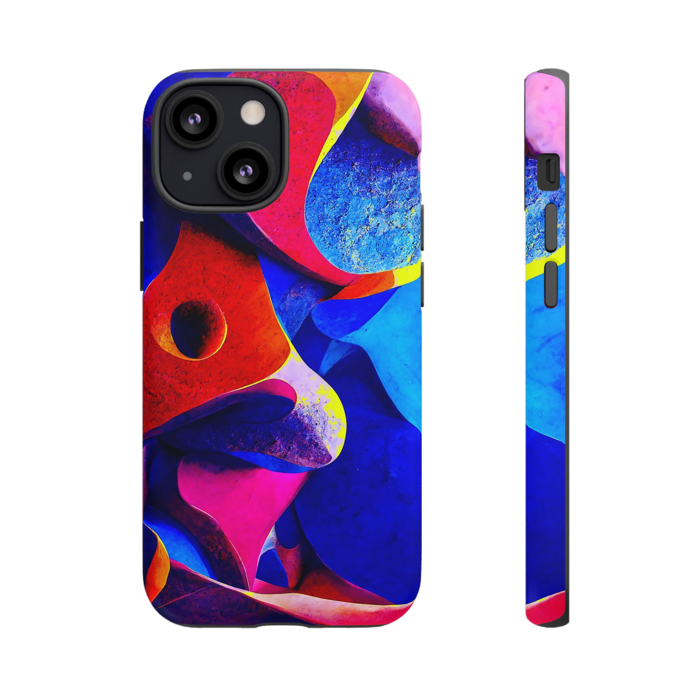 Impact Resistant, Abstract Shapes, Cute Phone Cases for Samsung S24, S23, S22, S21, IPhone 15 pro Iphone 14 pro Iphone 13 IPhone 12 Iphone 11