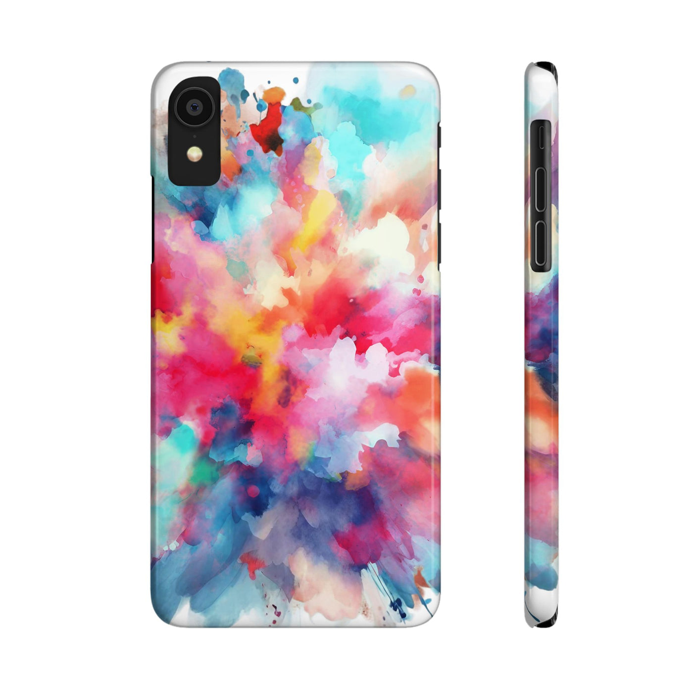 Slim Paint Splash Gift for Her Cute Phone Cases for Iphone 16 Pro Max | iPhone 15 Case | iPhone 15 Pro Max Case, Iphone 14, Iphone 14 Pro Max, Iphone 13 12 11 8 7