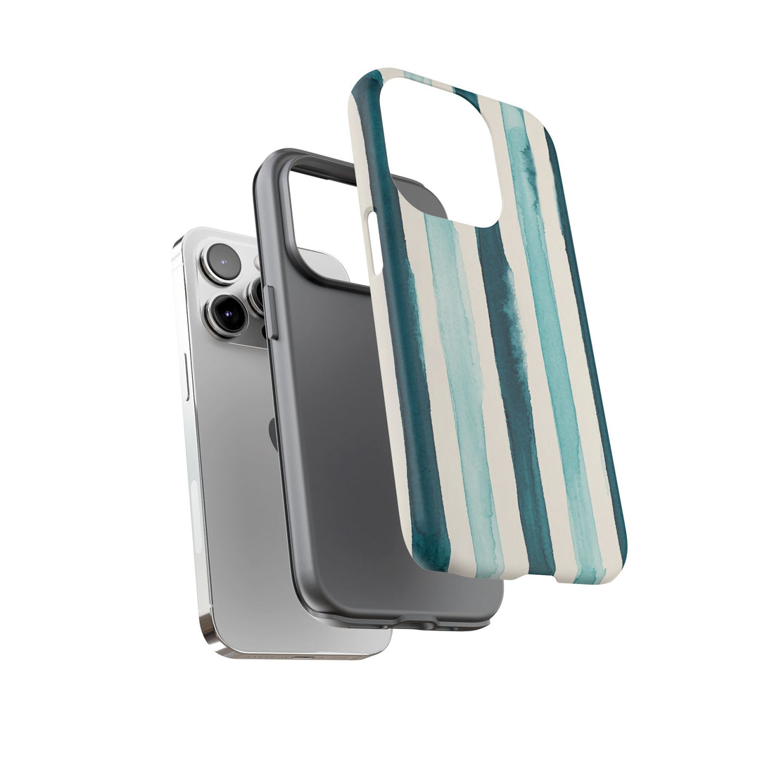 Tough Cute Green Stripes Phone Case, for IPhone 17 Pro Max | Iphone 17 Air, Iphone 16, IPhone 15, 14 13 12, Samsung Galaxy S26, S25, S24, S23