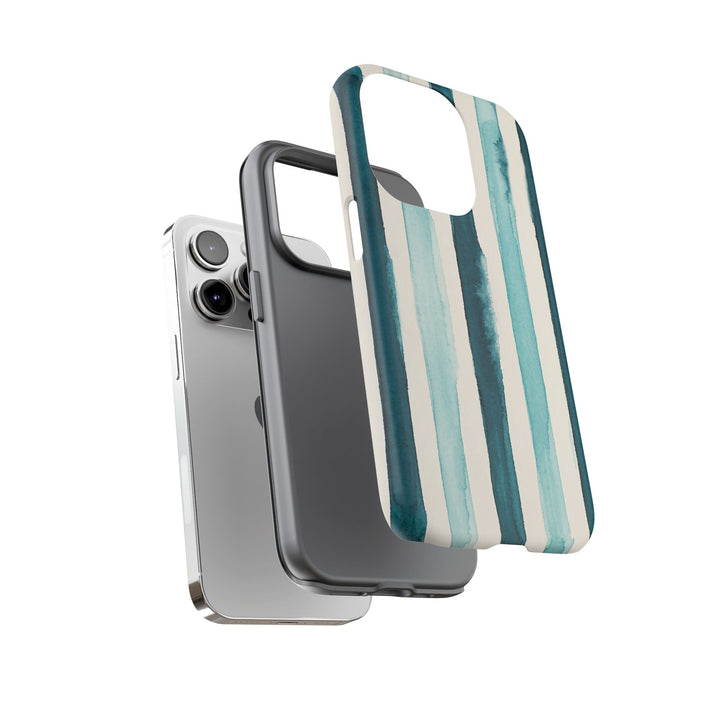 Tough Cute Green Stripes Phone Case, for IPhone 17 Pro Max | Iphone 17 Air, Iphone 16, IPhone 15, 14 13 12, Samsung Galaxy S26, S25, S24, S23