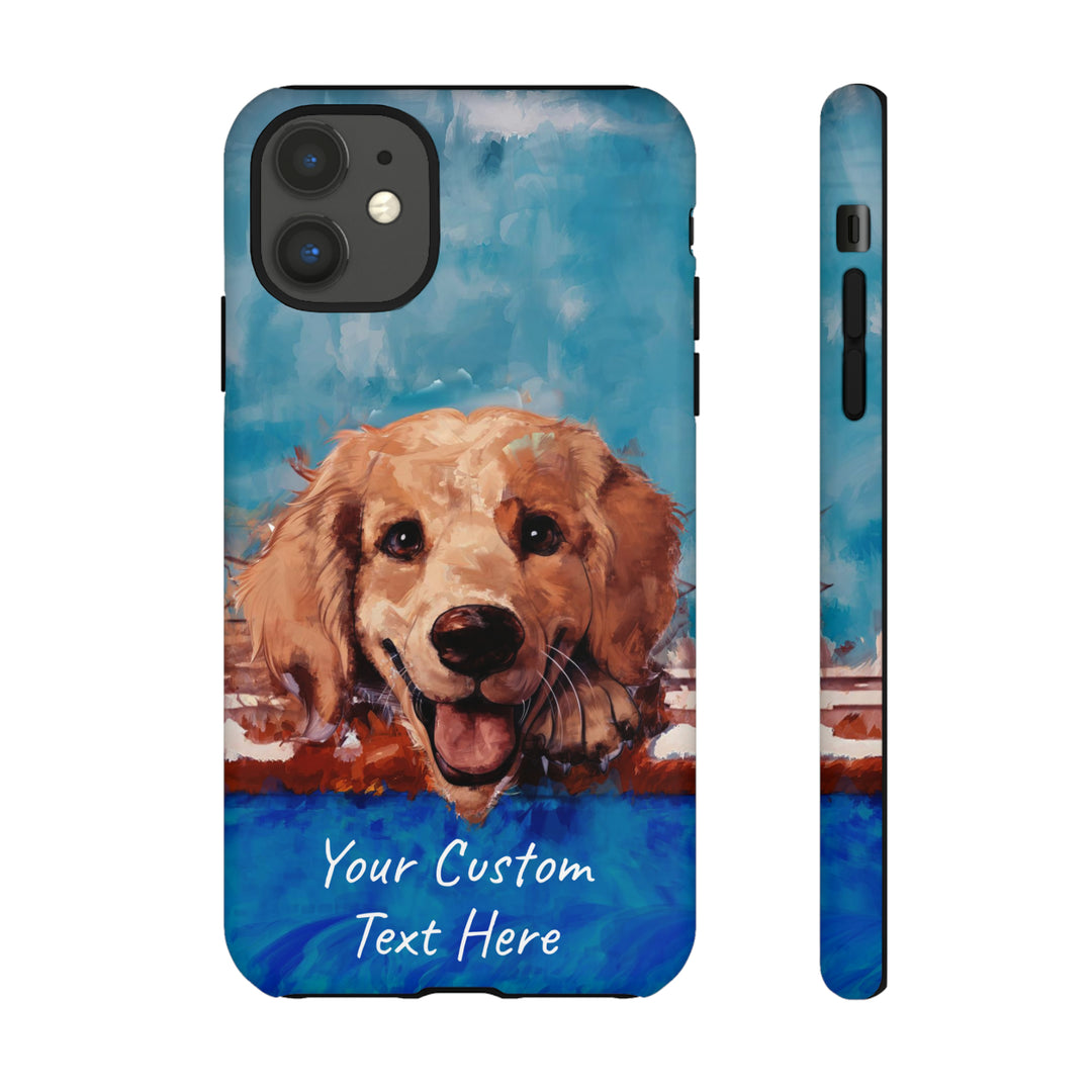 Personalize this Cute IPhone Case | Golden Retriever Dog iPhone Case, iPhone 15 Case | iPhone 15 Case, Iphone 14 Case, Iphone 14 Pro Max Case - Studio40ParkLane