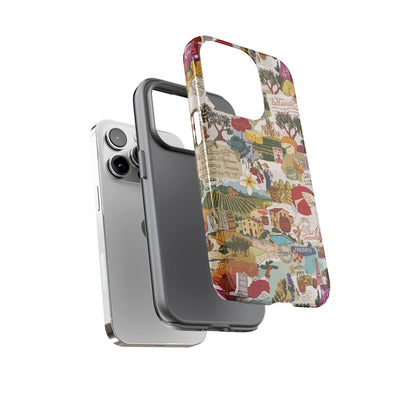 Italy Tuscany Coquette Collage Tough Premium Phone Case - For iPhone 17 Pro Max iPhone 16 Pro iPhone 15 Iphone 14 Plus 13 Pro 12 11 10 XR - Studio40ParkLane