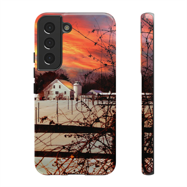 Cute Samsung Phone Case | Aesthetic Samsung Phone Case | Galaxy S23, S22, S21, S20 | Winter Sunset, Protective Phone Case - Studio40ParkLane