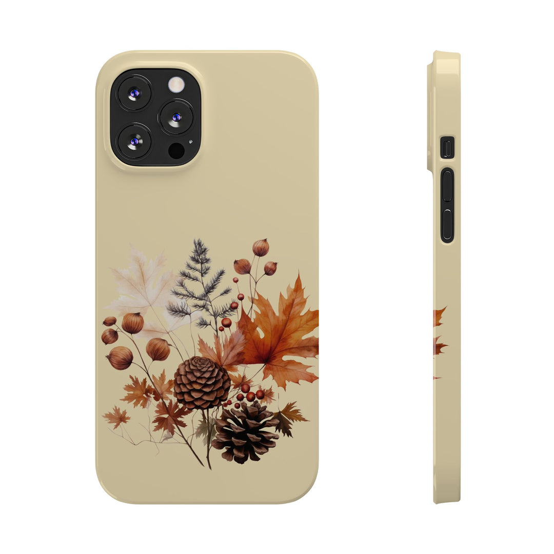 Slim Fall Leaves Foliage Cute Phone Cases for Iphone 16 | iPhone 15 Case | iPhone 15 Pro Max Case, Iphone 14, Iphone 14 Pro Max, Iphone 13, Slim Mom Dad Gift - Studio40ParkLane