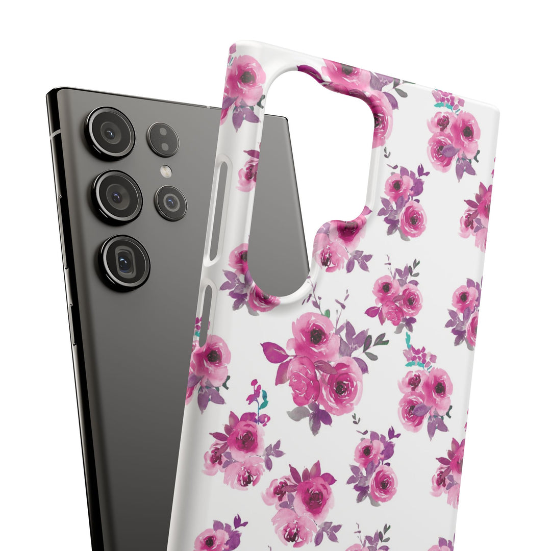 Sleek Snap Flowers Gift for Her Cute Phone Case for iPhone 16 15 14 13 12 11 X Xs Max Xr Pro Plus Samsung Galaxy S24 S23 S22 S21 S20 Ultra