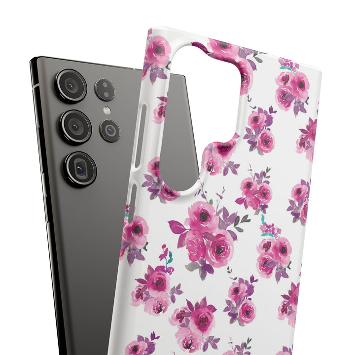 Sleek Snap Flowers Gift for Her Cute Phone Case for iPhone 16 15 14 13 12 11 X Xs Max Xr Pro Plus Samsung Galaxy S24 S23 S22 S21 S20 Ultra