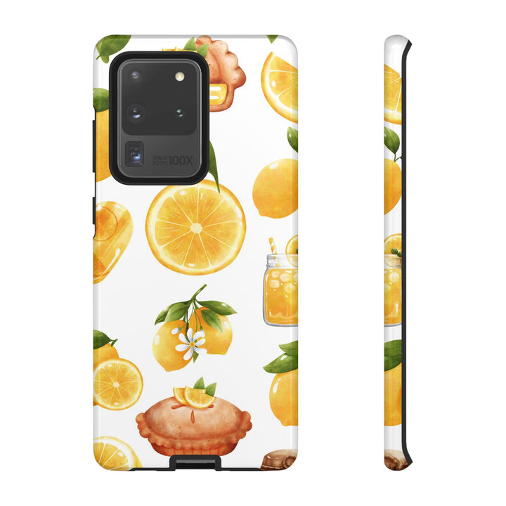 Impact Resistant, Lemon Fruit Pie, Cute Phone Cases for Samsung S24, S23, S22, S21, IPhone 15 pro Iphone 14 pro Iphone 13 IPhone 12 Iphone 11 - Studio40ParkLane