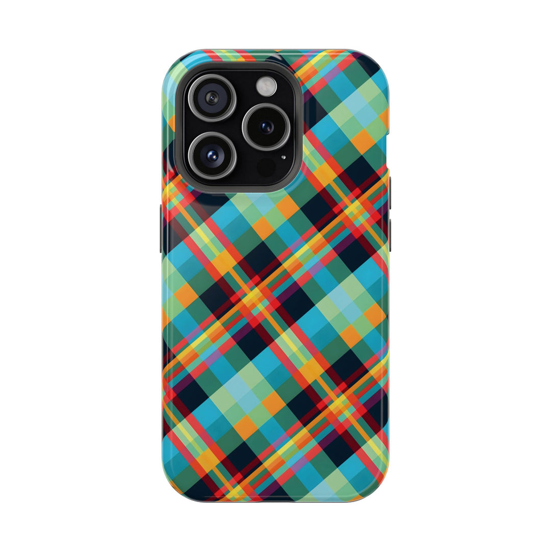 Checkered Plaid Magsafe Gift for Her Cute Phone Case for Iphone, | iPhone 16 | iPhone 15 Pro Max, Iphone 14 Pro Max, 13 12 11 10 9 8 7 - Studio40ParkLane