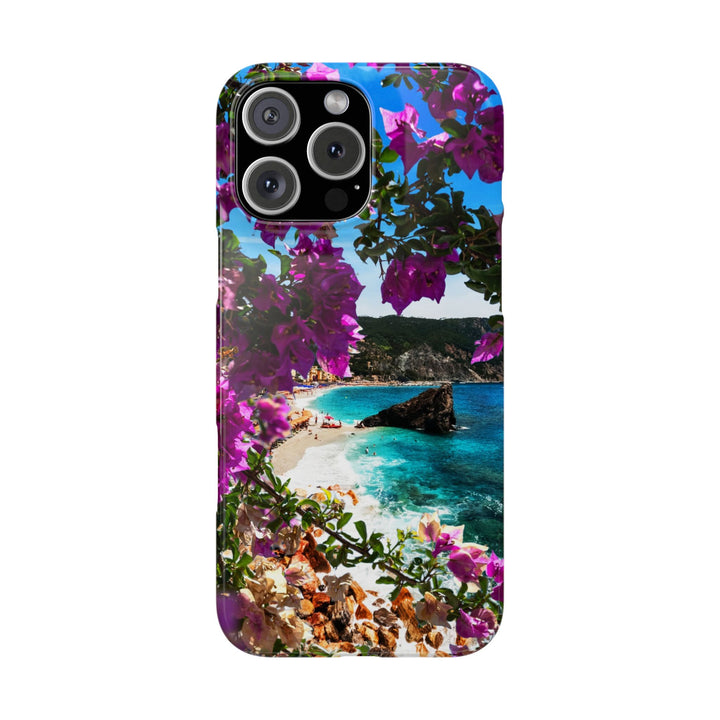 Slim Bougainvillea Sea View Cute Phone Cases for Iphone | iPhone 15 Case | iPhone 15 Pro Max Case, Iphone 14, Iphone 14 Pro Max, Iphone 13 - Studio40ParkLane