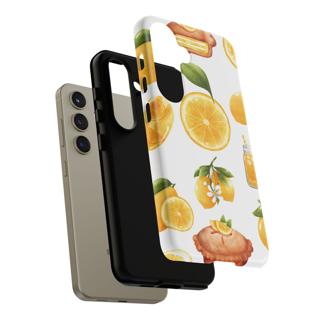 Impact Resistant, Lemon Fruit Pie, Cute Phone Cases for Samsung S24, S23, S22, S21, IPhone 15 pro Iphone 14 pro Iphone 13 IPhone 12 Iphone 11 - Studio40ParkLane