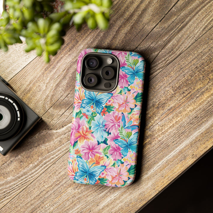 Premium Tough Butterflies Flowers Cute Phone Cases for Samsung S24, S23, S22, S21, S20, Plus and Ultra, Iphone 16 Pro Max,15, 14, 13, 12, 11, 10 - Studio40ParkLane