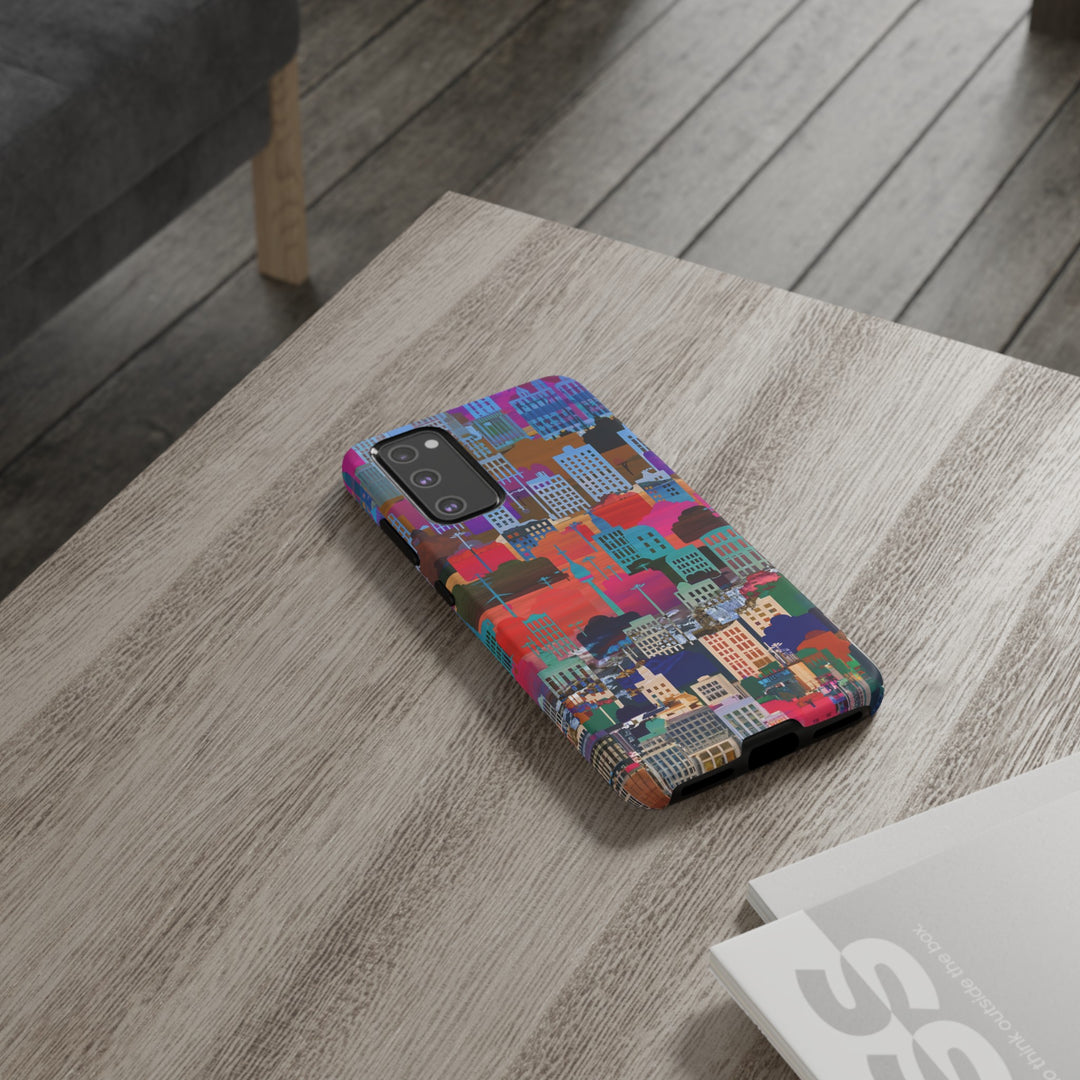 Cute Samsung Case | Cool Iphone Case | Summer City Skyline, Samsung S24, S23, S22, S21, IPhone 15 Case | Iphone 14 Case, Iphone 13 Case - Studio40ParkLane