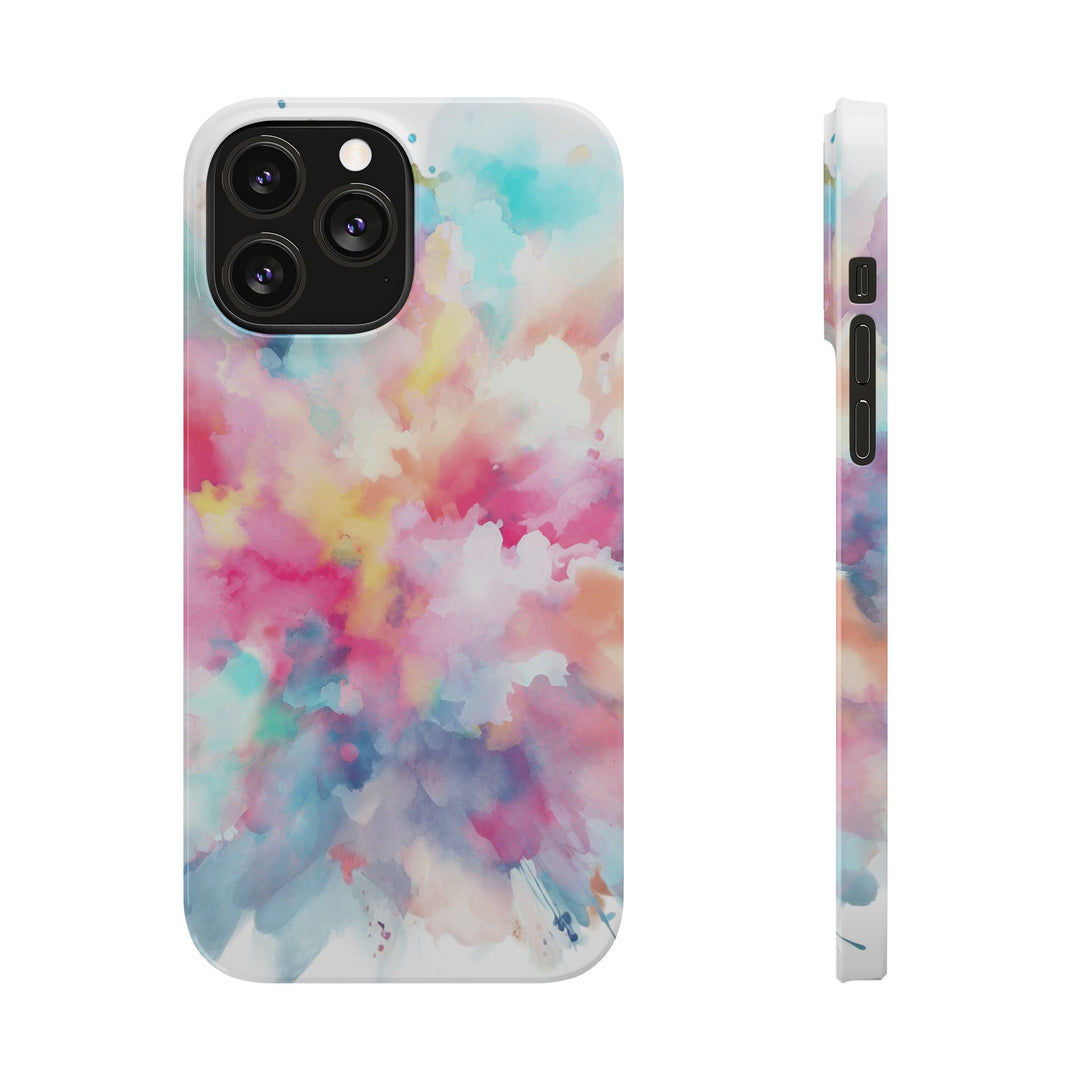 Slim Paint Splash Pink Gift for Her Cute Phone Cases for Iphone 16 Pro Max | iPhone 15 Case | iPhone 15 Pro Max Case, Iphone 14, Iphone 14 Pro Max, Iphone 13 12 11 8 7 - Studio40ParkLane