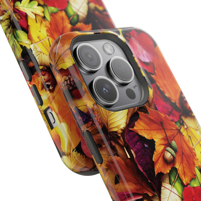 Aesthetic Tough Magsafe Fall Leaves Foliage Phone Case - For iPhone 17 Pro Max iPhone 16 Pro iPhone 15 Iphone 14 Plus 13 Pro 12 11 10 - Studio40ParkLane