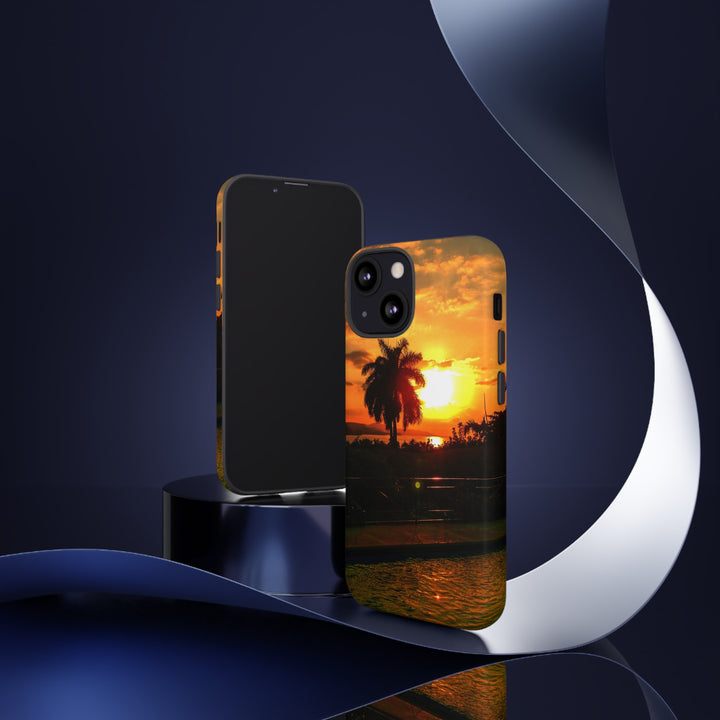 Cute Samsung Case | Cool Iphone Case | Summer Jamaica Pool Sunset, Samsung S24, S23, S22, S21, IPhone 15 Case | Iphone 14 Case, Iphone 13 Case - Studio40ParkLane
