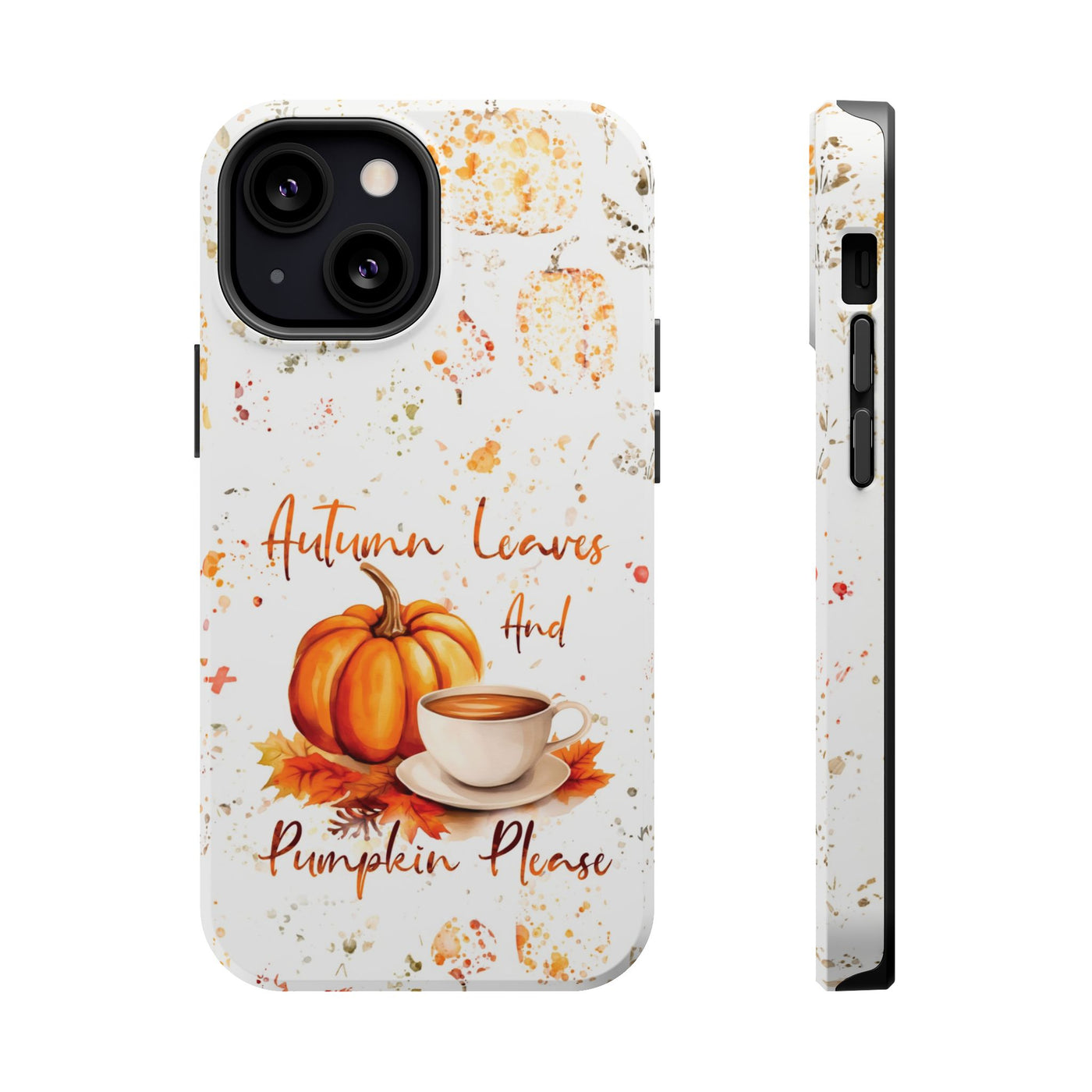 Fall Leaves Pumpkins Tough Magsafe Cute Phone Cases for Iphone | iPhone 15 Case | iPhone 15 Pro Max Case, Iphone 14, Iphone 14 13 12 11 10 9 8 7 - Studio40ParkLane