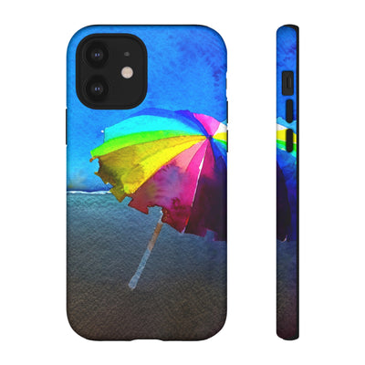 Cute Samsung Case | Cool Iphone Case | Summer Colorful Beach Parasol, Samsung S24, S23, S22, S21, IPhone 15 Case | Iphone 14 Case, Iphone 13 Case