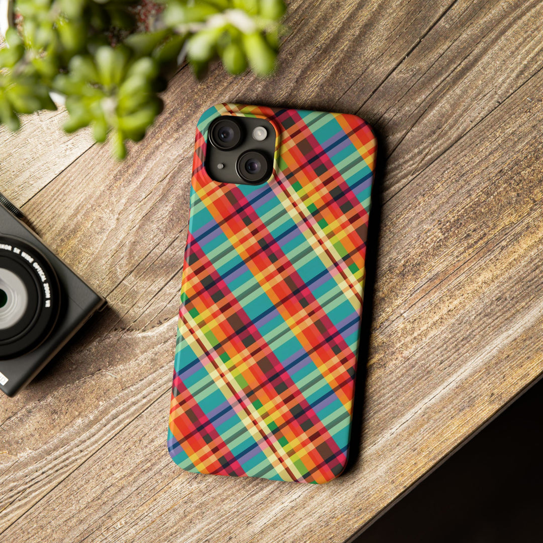 Slim Checkered Plaid Gift for Her Cute Phone Cases for Iphone 16 Pro Max | iPhone 15 Case | iPhone 15 Pro Max Case, Iphone 14, 13, 12, 11, 10, 8, 7 - Studio40ParkLane
