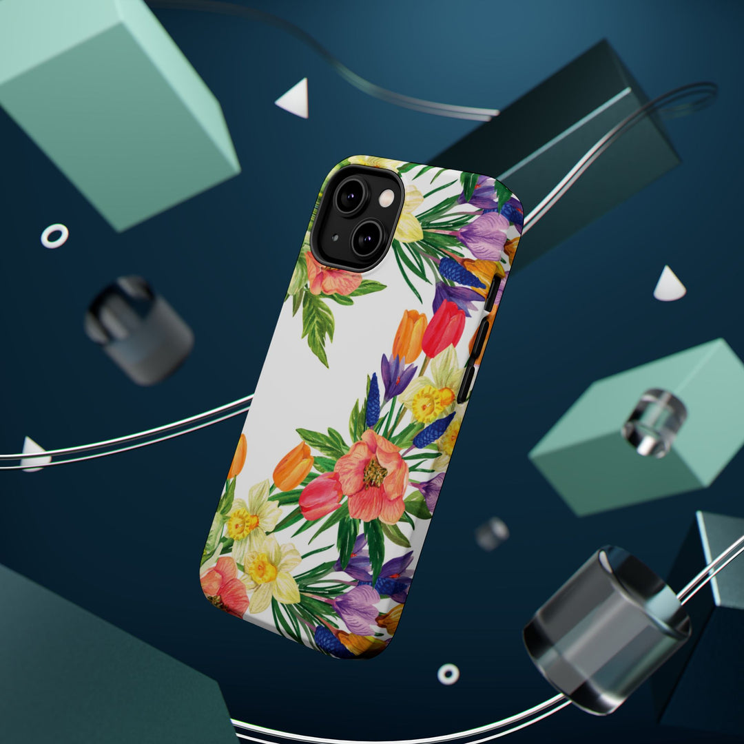 Spring Flowers Magsafe Cute Phone Case for Iphone Gift for Her, iPhone 16 Case iPhone 15 Pro Max Case, Iphone 14, Iphone 14 Pro Max, 13, 12 - Studio40ParkLane