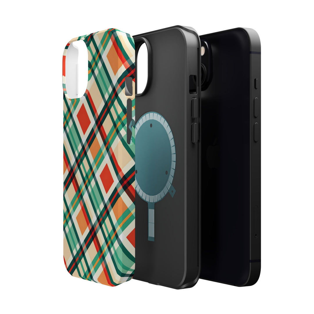 Checkered Plaid Magsafe Gift for Her Cute Phone Case for Iphone, | iPhone 16 | iPhone 15 Pro Max, Iphone 14 Pro Max, 13 12 11 10 9 8 7 - Studio40ParkLane