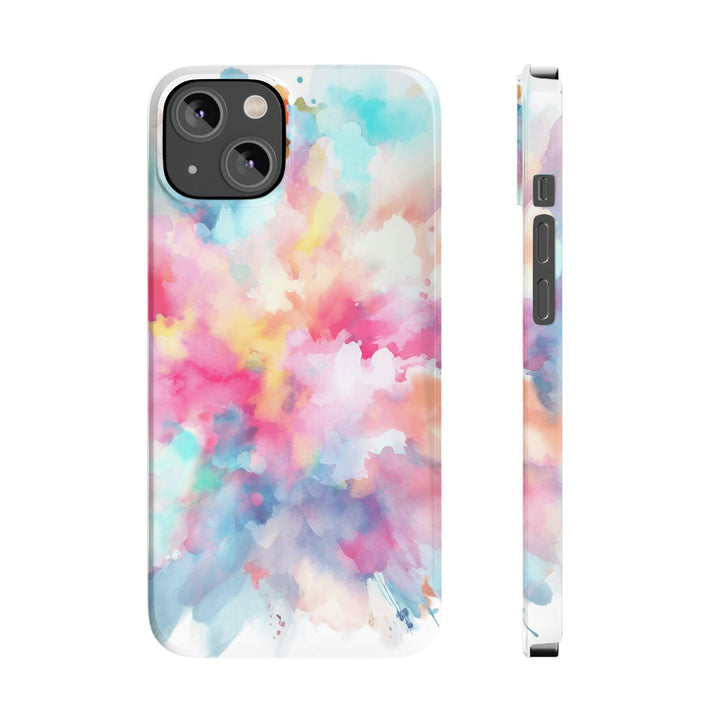 Slim Paint Splash Pink Gift for Her Cute Phone Cases for Iphone 16 Pro Max | iPhone 15 Case | iPhone 15 Pro Max Case, Iphone 14, Iphone 14 Pro Max, Iphone 13 12 11 8 7 - Studio40ParkLane