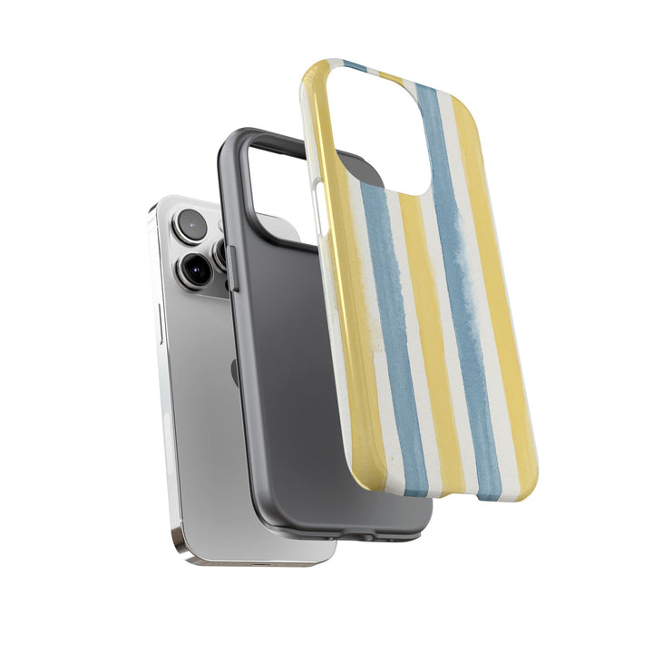 Tough Cute Yellow Stripes Phone Case, for IPhone 17 Pro Max | Iphone 17 Air, Iphone 16, IPhone 15, 14 13 12, Samsung Galaxy S26, S25, S24, S23 - Studio40ParkLane