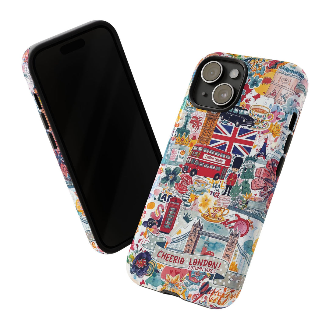 London England Coquette Collage Tough Premium Phone Case - For iPhone 17 Pro Max iPhone 16 Pro iPhone 15 Iphone 14 Plus 13 Pro 12 11 10 XR - Studio40ParkLane
