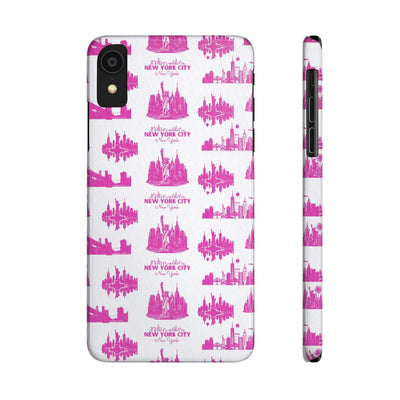 New York Skyline Pink Collage Coquette Gift for Her Cute Phone Cases for Iphone 16 Pro Max | iPhone 15 Case | iPhone 15 Pro Max Case, Iphone 14, Iphone 14 Pro Max, Iphone 13 12 11 8 7