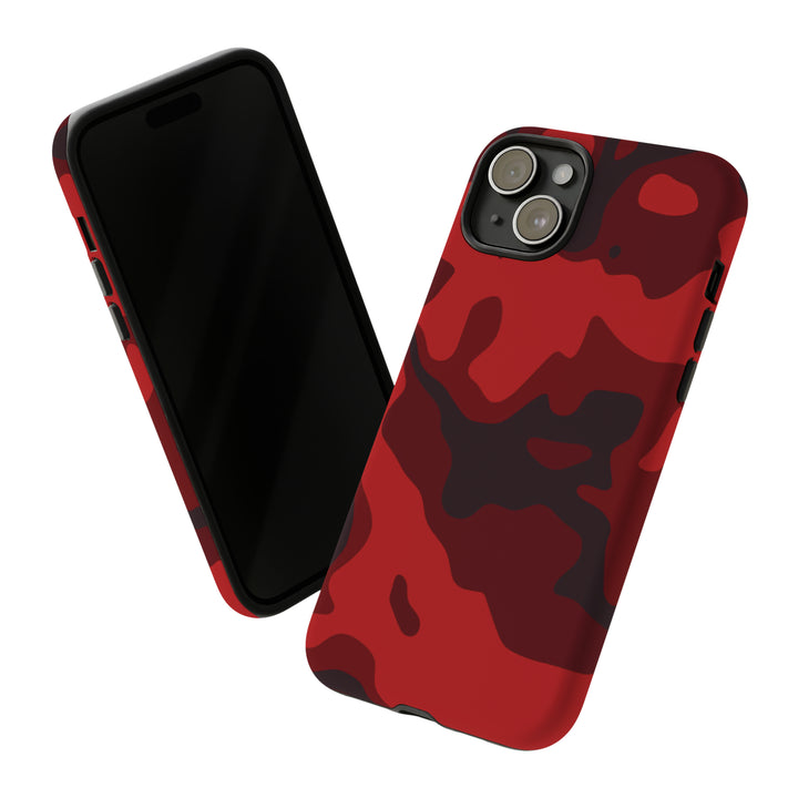 Cool Phone Case | Red Camouflage, For iPhone 15 Case | iPhone 15 Pro Case, Iphone 14 Case, Iphone 14 Pro Max Case, Protective Iphone Case - Studio40ParkLane