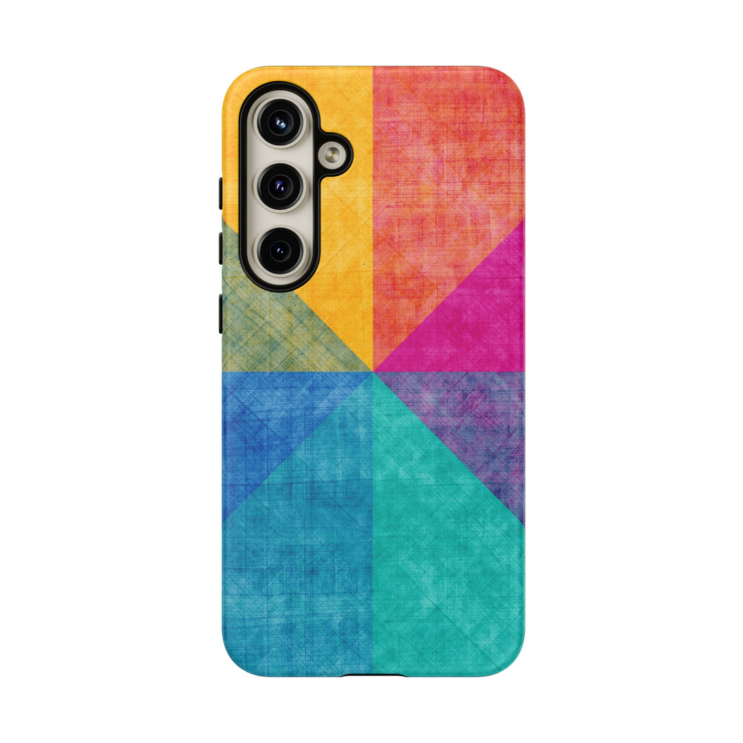 Impact Resistant, Colored Shapes, Cute Phone Cases for Samsung S24, S23, S22, S21, IPhone 15 pro Iphone 14 pro Iphone 13 IPhone 12 Iphone 11 - Studio40ParkLane