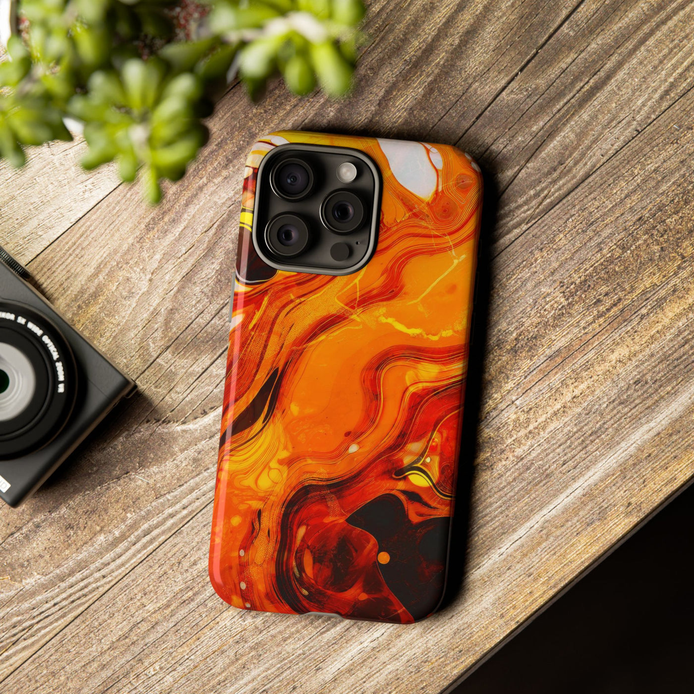 Impact Resistant, Fall Colors Marble, Cute Phone Cases for Samsung S24, S23, S22, S21, IPhone 15 pro Iphone 14 pro Iphone 13 IPhone 12 Iphone 11