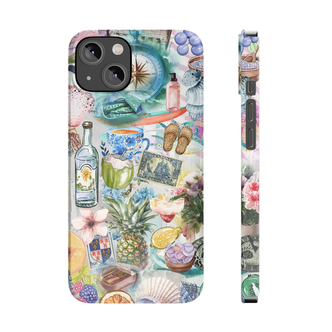 Slim Travel Coquette Collage Slim Cute Phone Cases for Iphone | iPhone 15 Case | iPhone 15 Pro Max Case, Iphone 14, Iphone 14 Pro Max, Iphone 13 - Studio40ParkLane