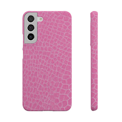 Snap Non Leather Pink Color Pattern Gift for Her Cute Phone Cases for Samsung Galaxy S24, S23, S22, S21, S20, Plus, Ultra, Iphone 16, 15, 14, Pro and Max - Studio40ParkLane